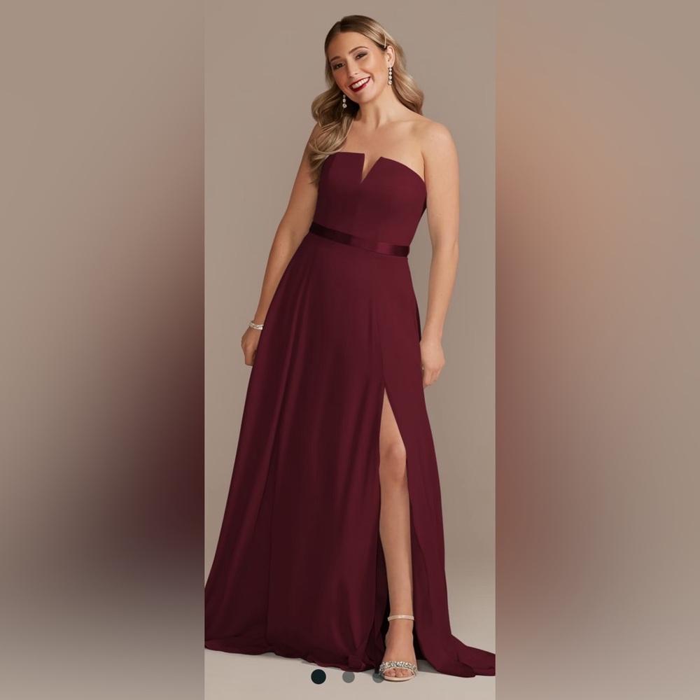 NWT David’s bridal-Galina signature- burgundy dress